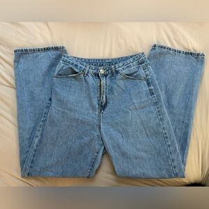High Waisted Straight Leg Jeans